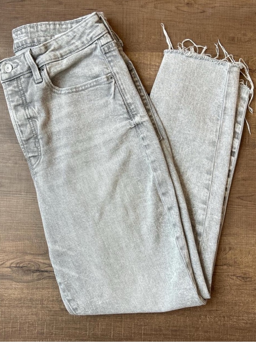 Trending O.G. Straight Leg High Rise Distressed Jeans from Old Navy